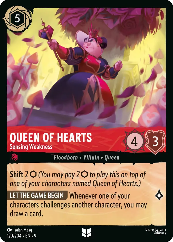 Queen of Hearts #120 Fabled Disney Lorcana card