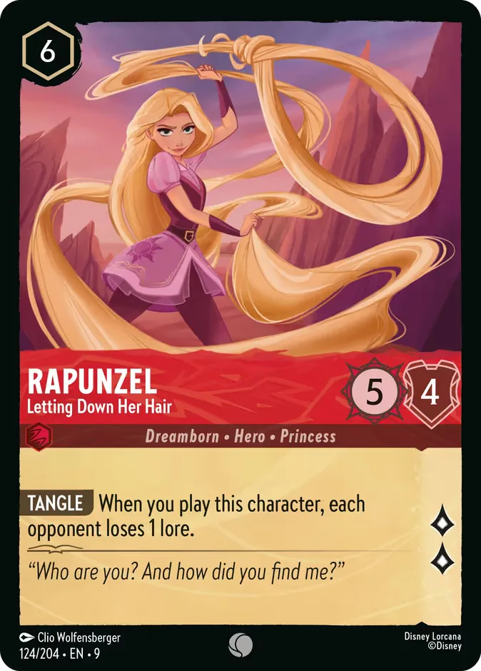 Rapunzel #124 Fabled Disney Lorcana card