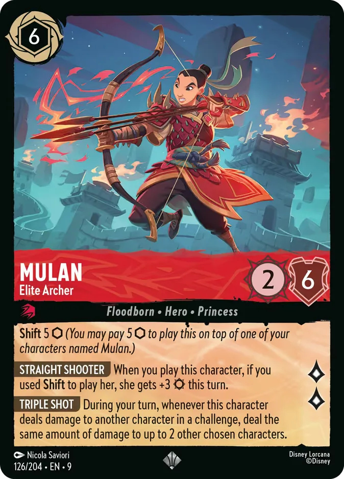 Mulan #126 Fabled Disney Lorcana card