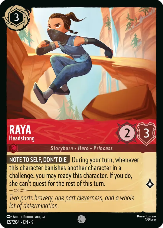 Raya #127 Fabled Disney Lorcana card