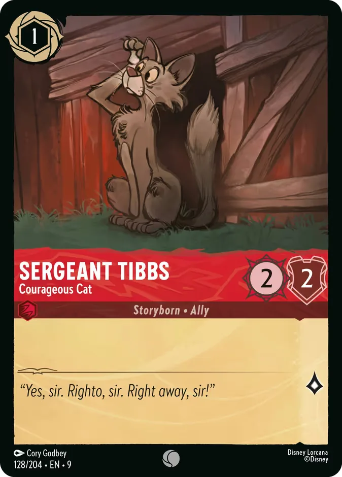 Sergeant Tibbs #128 Fabled Disney Lorcana card