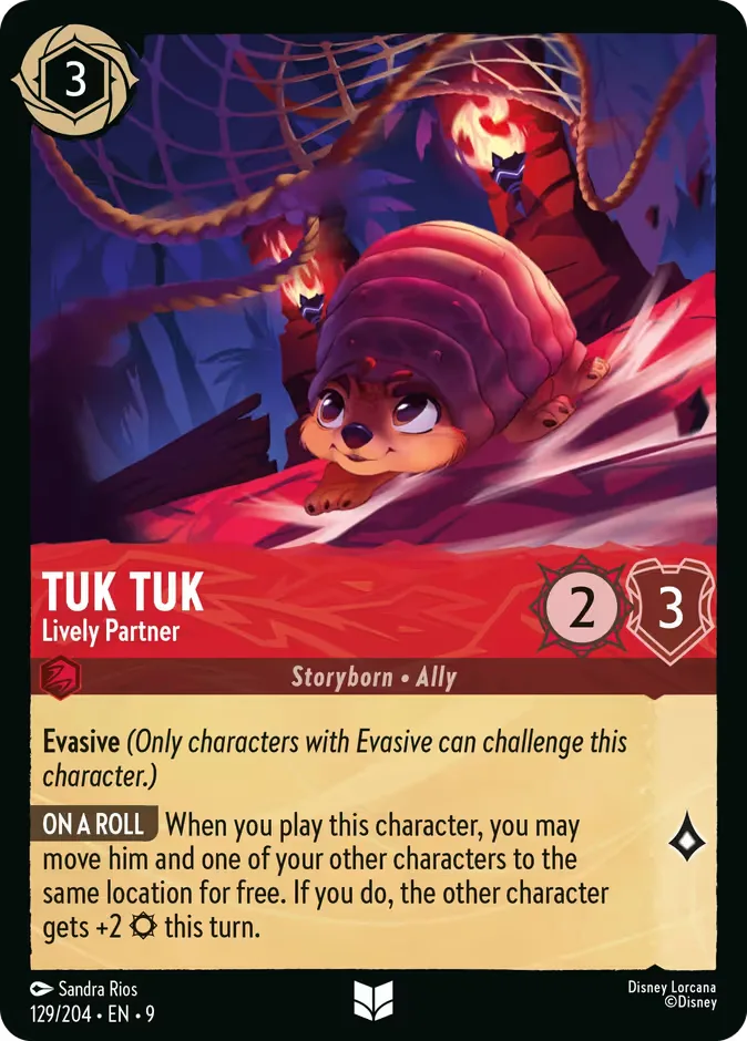 Tuk Tuk #129 Fabled Disney Lorcana card