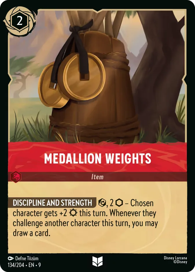 Medallion Weights #134 Fabled Disney Lorcana card