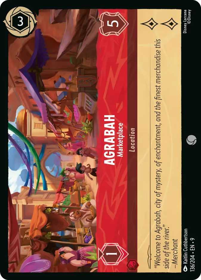 Agrabah #136 Fabled Disney Lorcana card