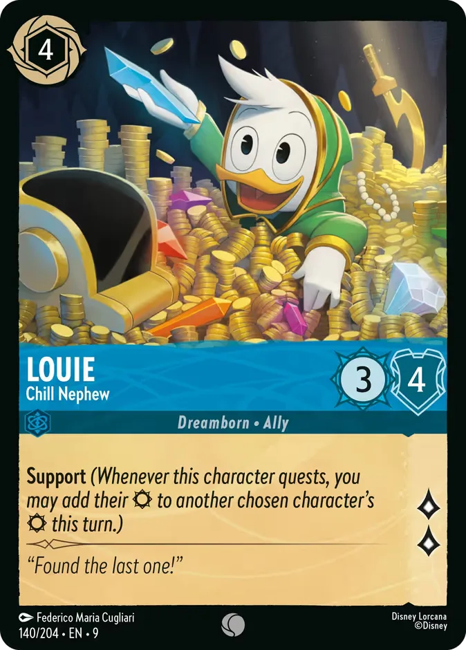 Louie #140 Fabled Disney Lorcana card