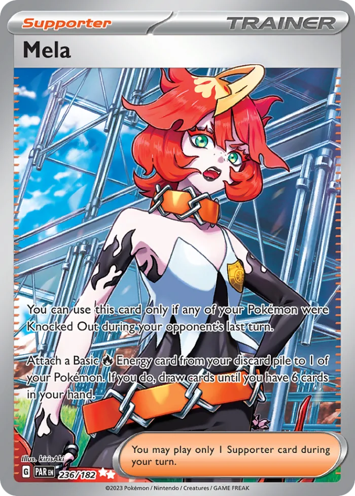Mela #236 Paradox Rift Pokemon card
