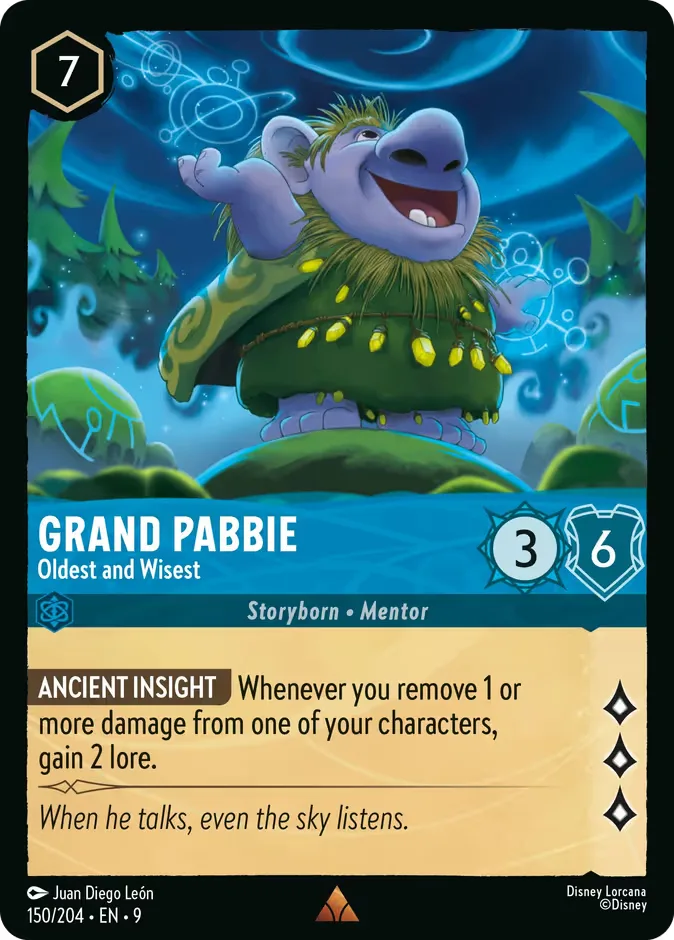 Grand Pabbie #150 Fabled Disney Lorcana card