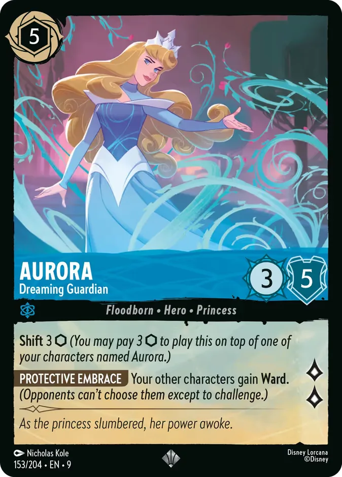 Aurora #153 Fabled Disney Lorcana card