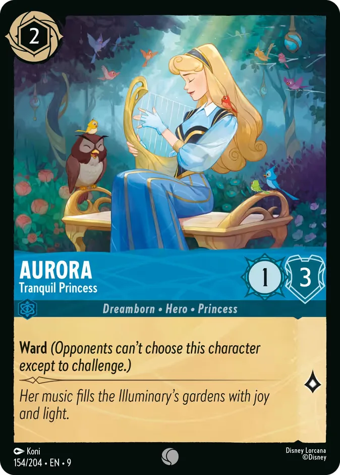 Aurora #154 Fabled Disney Lorcana card