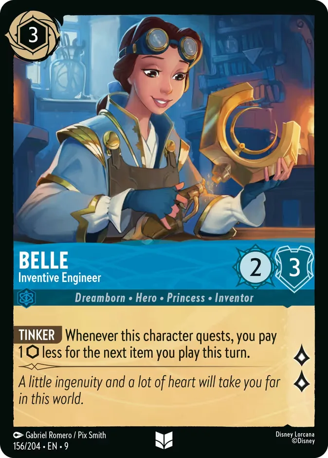 Belle #156 Fabled Disney Lorcana card