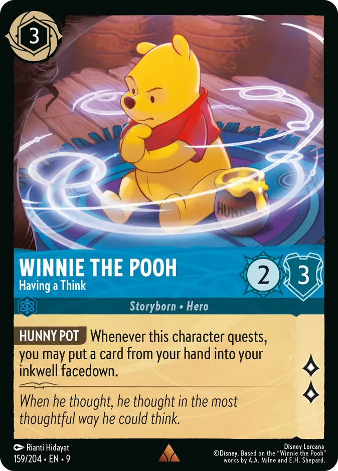 Winnie the Pooh #159 Fabled Disney Lorcana card