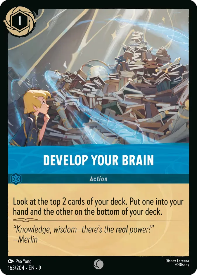 Develop Your Brain #163 Fabled Disney Lorcana card