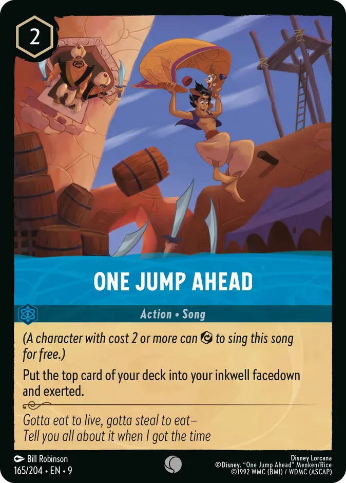 One Jump Ahead #165 Fabled Disney Lorcana card