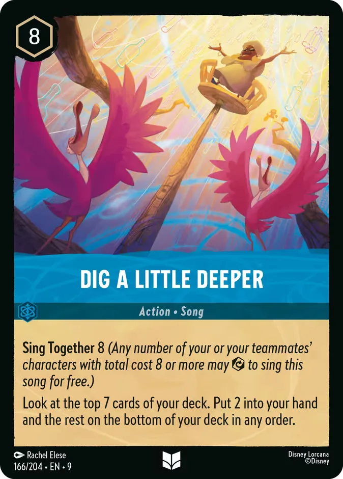 Dig a Little Deeper #166 Fabled Disney Lorcana card