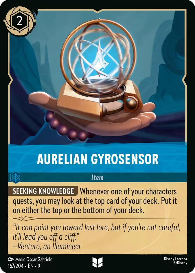 Aurelian Gyrosensor #167 Fabled Disney Lorcana card