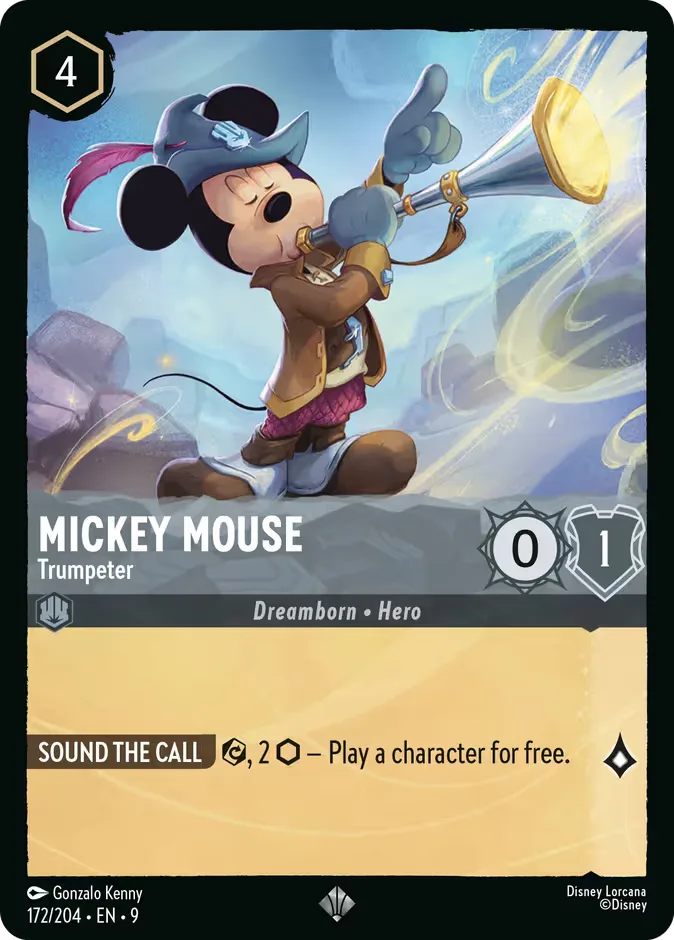 Mickey Mouse #172 Fabled Disney Lorcana card