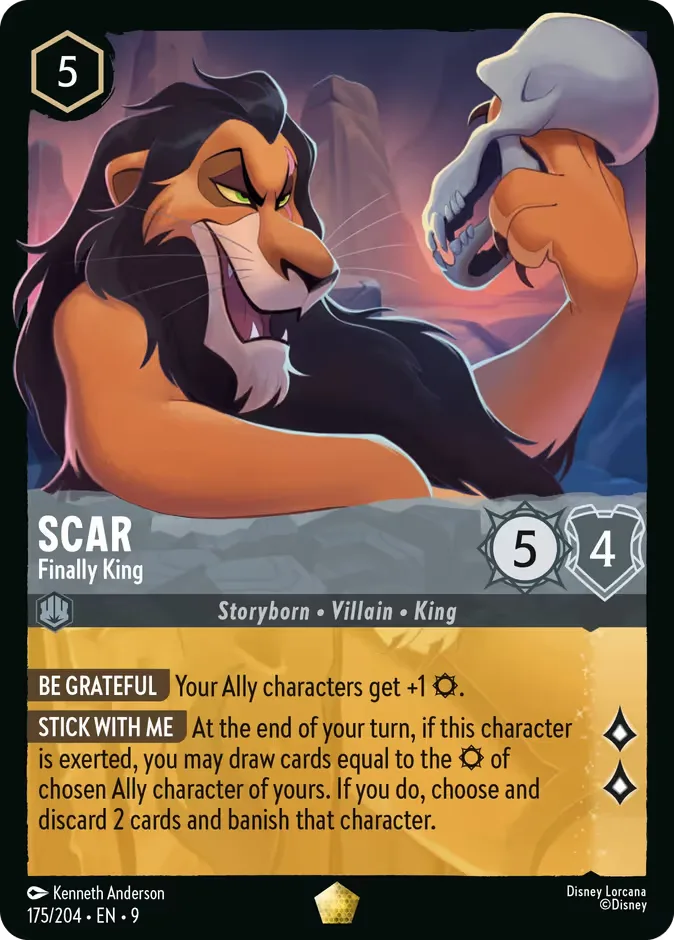 Scar #175 Fabled Disney Lorcana card