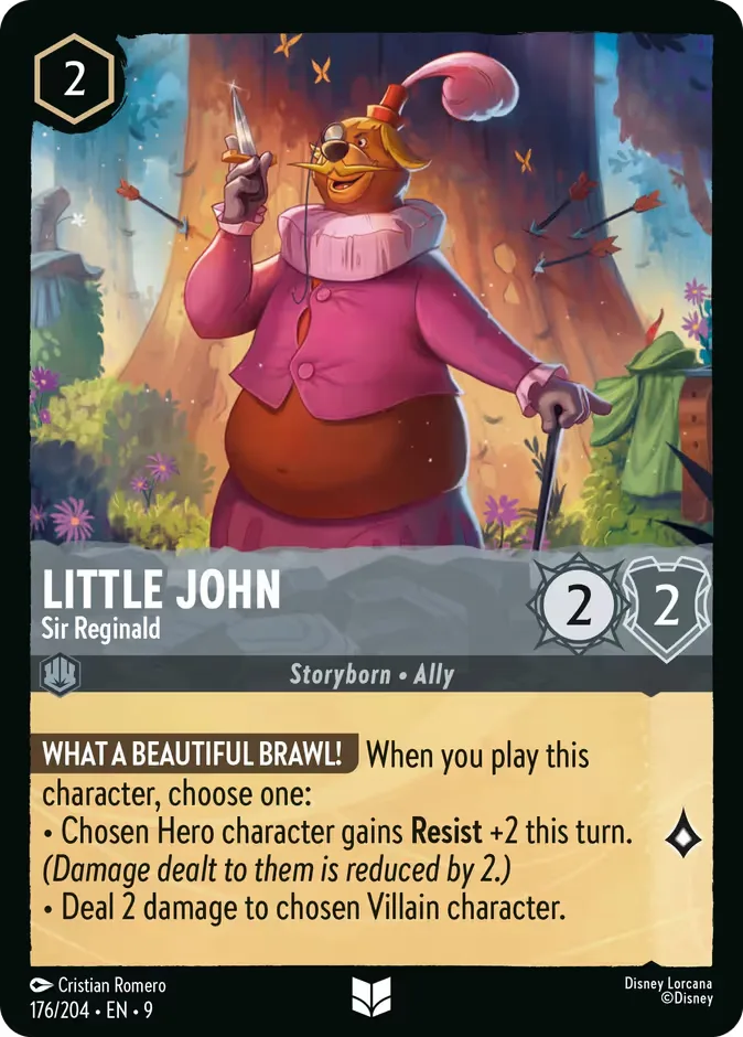 Little John #176 Fabled Disney Lorcana card