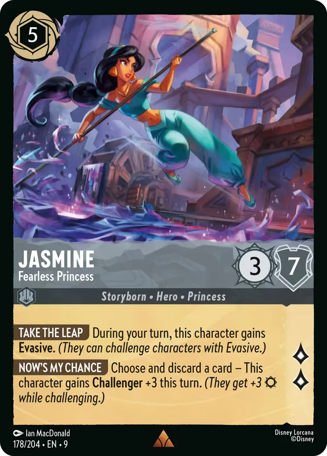 Jasmine #178 Fabled Disney Lorcana card