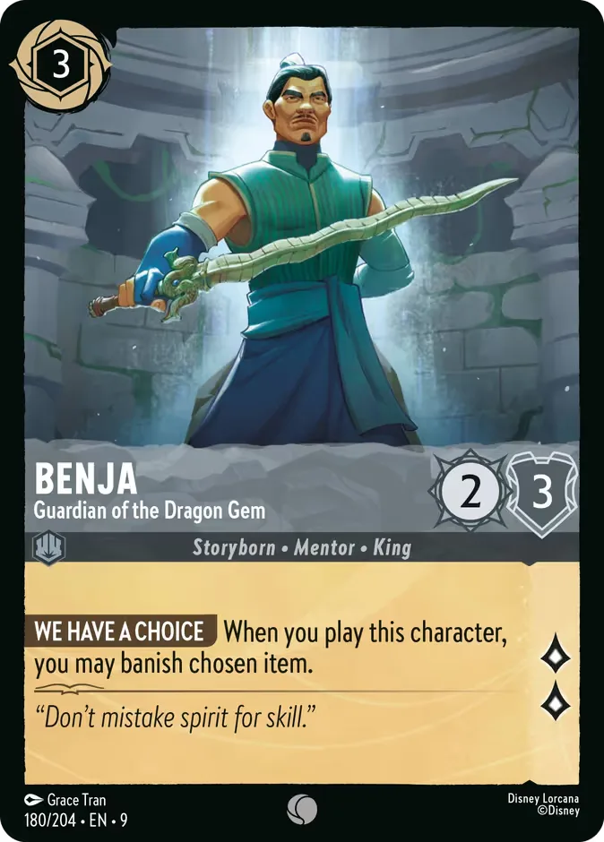 Benja #180 Fabled Disney Lorcana card