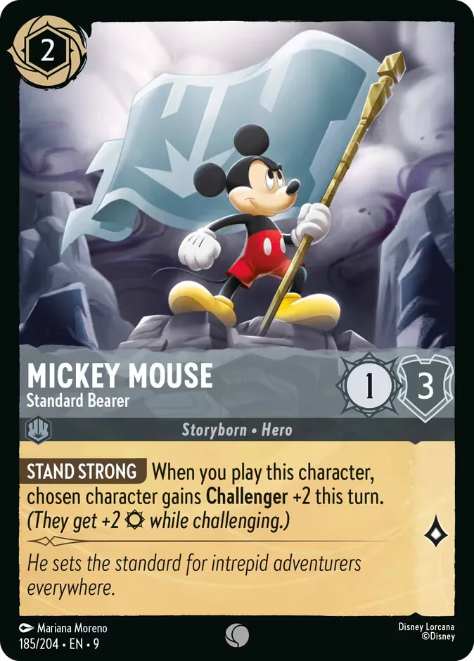 Mickey Mouse #185 Fabled Disney Lorcana card