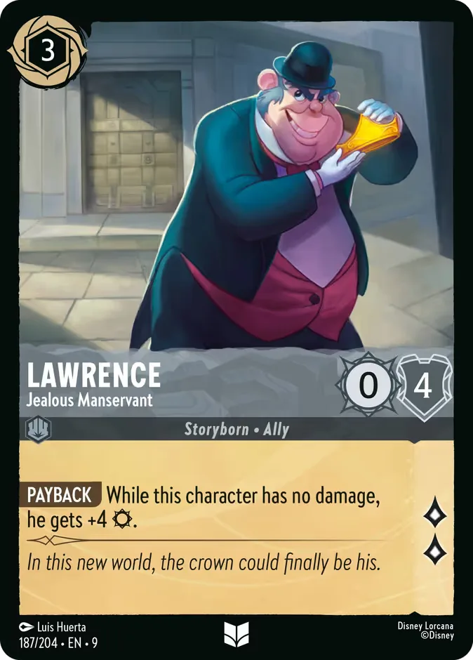 Lawrence #187 Fabled Disney Lorcana card