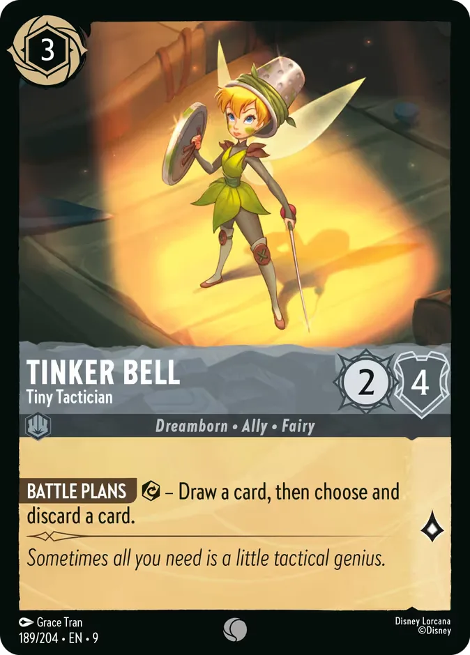 Tinker Bell #189 Fabled Disney Lorcana card