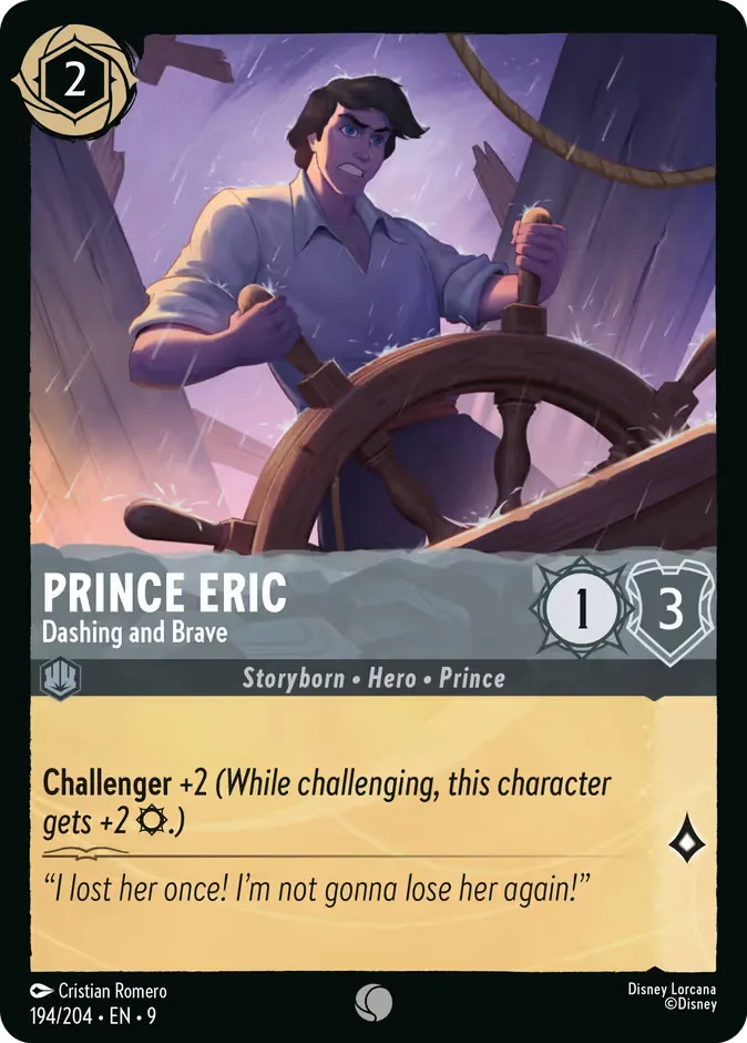 Prince Eric #194 Fabled Disney Lorcana card