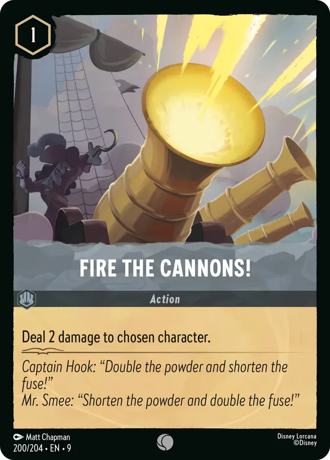 Fire the Cannons! #200 Fabled Disney Lorcana card
