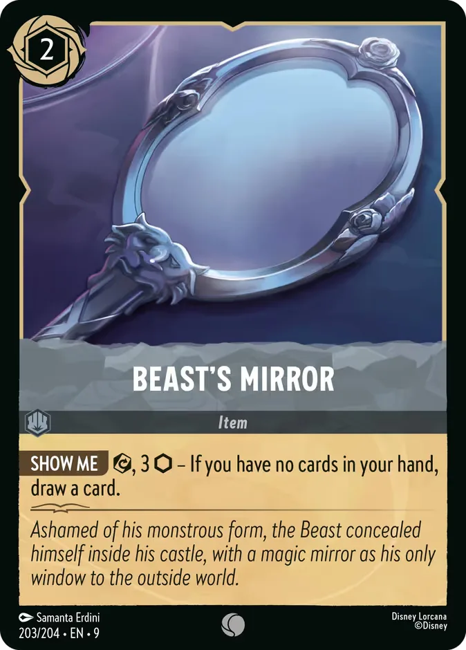 Beast's Mirror #203 Fabled Disney Lorcana card