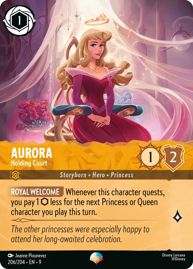 Aurora #206 Fabled Disney Lorcana card