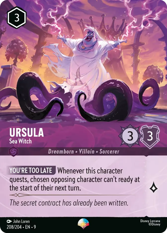 Ursula #208 Fabled Disney Lorcana card