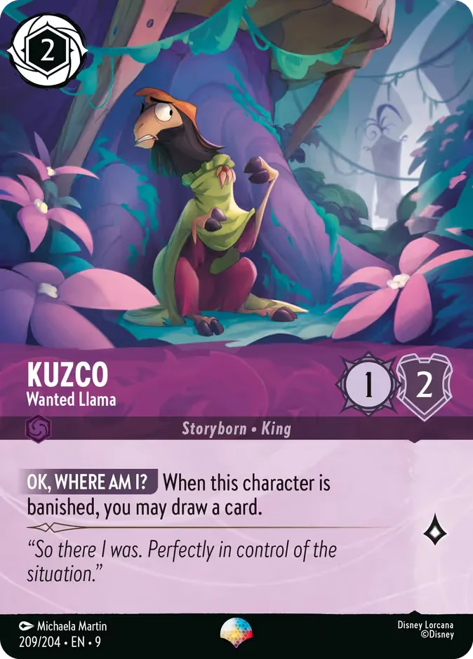 Kuzco #209 Fabled Disney Lorcana card