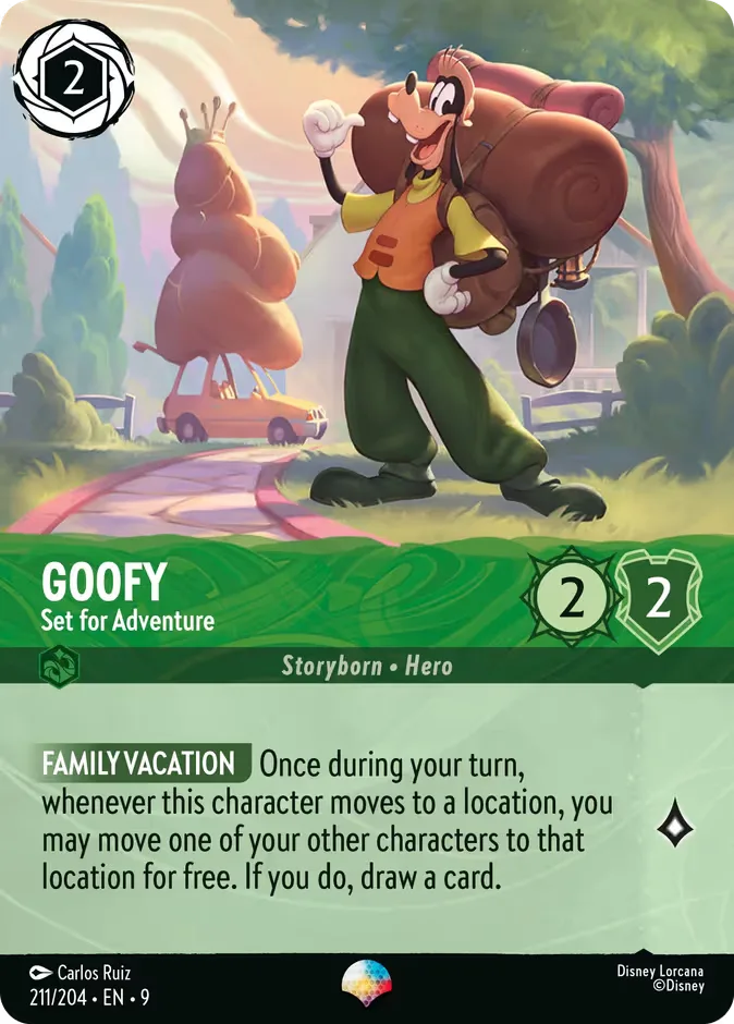 Goofy #211 Fabled Disney Lorcana card