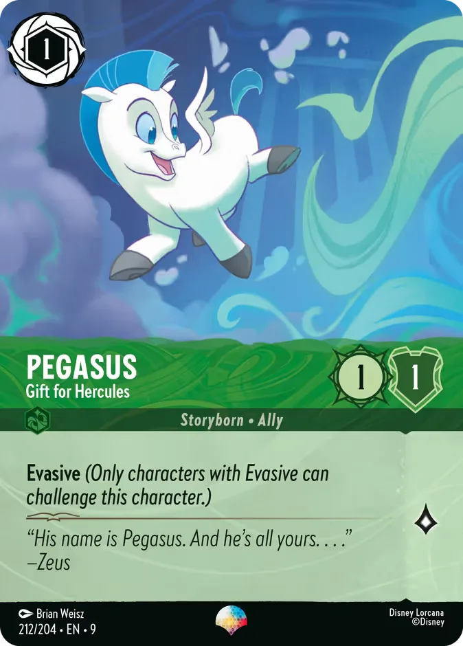 Pegasus #212 Fabled Disney Lorcana card