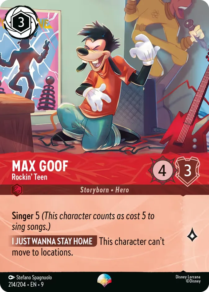 Max Goof #214 Fabled Disney Lorcana card
