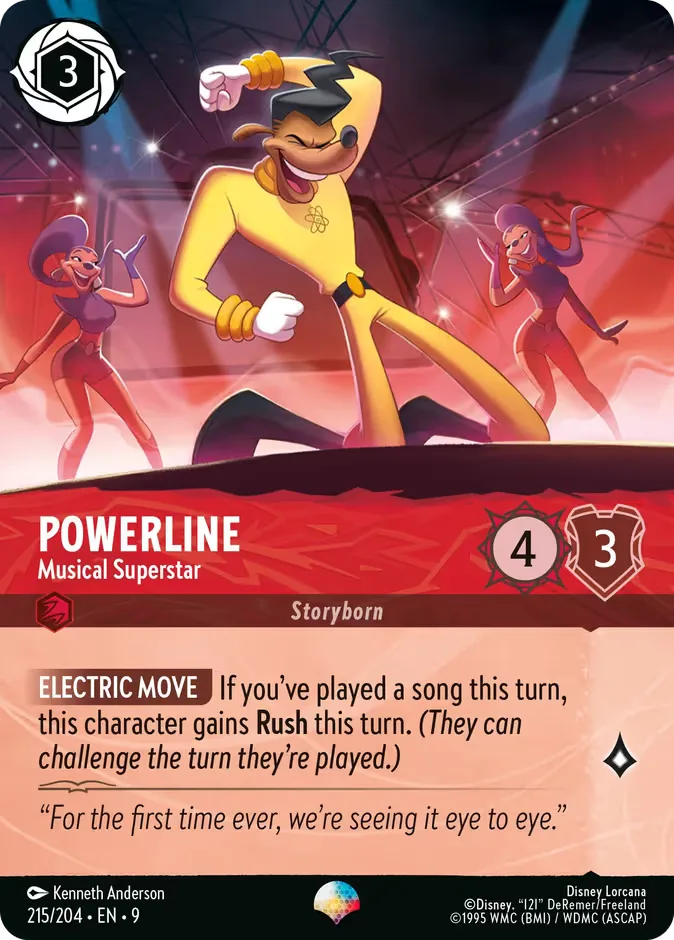 Powerline #215 Fabled Disney Lorcana card