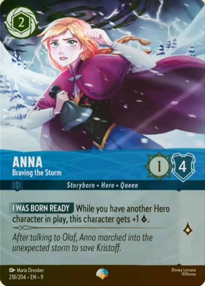 Anna #218 Fabled Disney Lorcana card