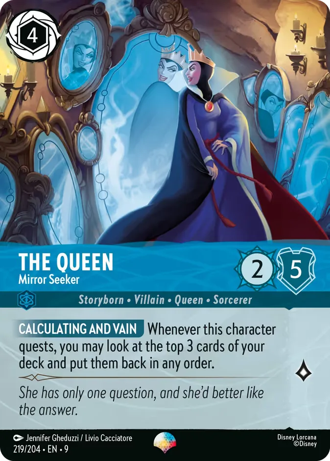 The Queen #219 Fabled Disney Lorcana card