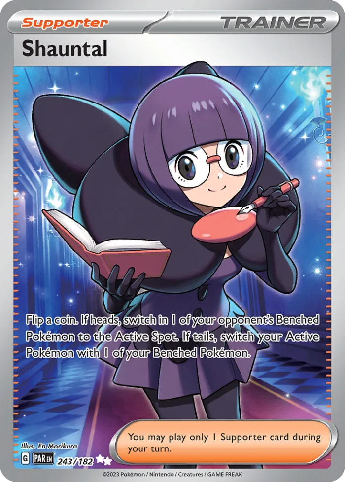 Shauntal #243 Paradox Rift Pokemon card