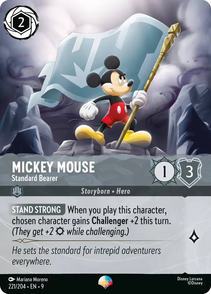 Mickey Mouse #221 Fabled Disney Lorcana card