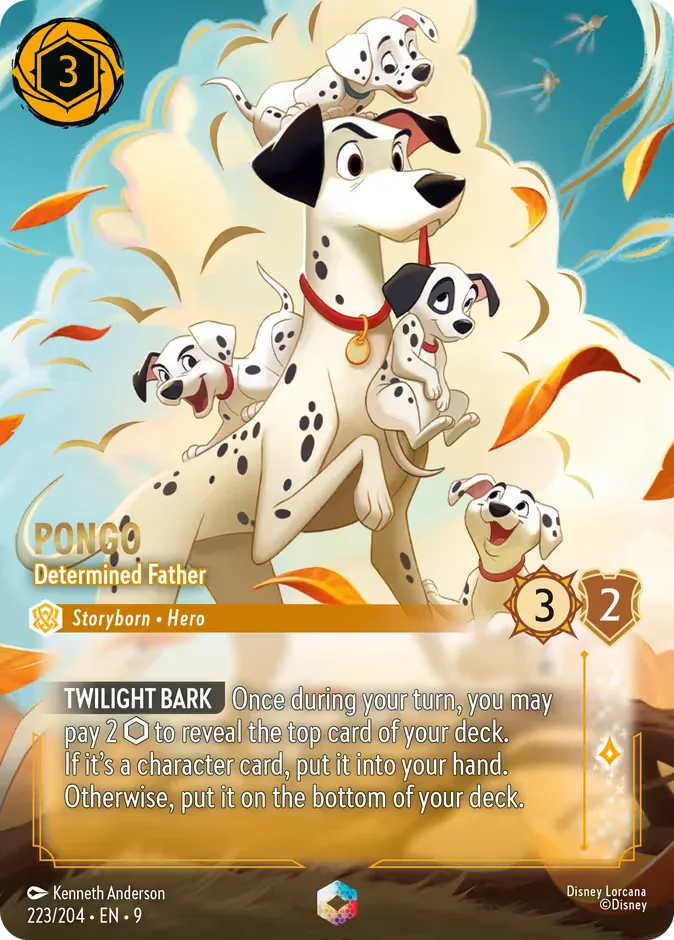 Pongo #223 Fabled Disney Lorcana card