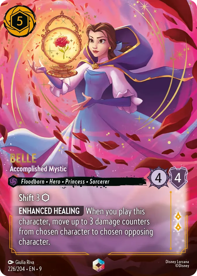 Belle #226 Fabled Disney Lorcana card