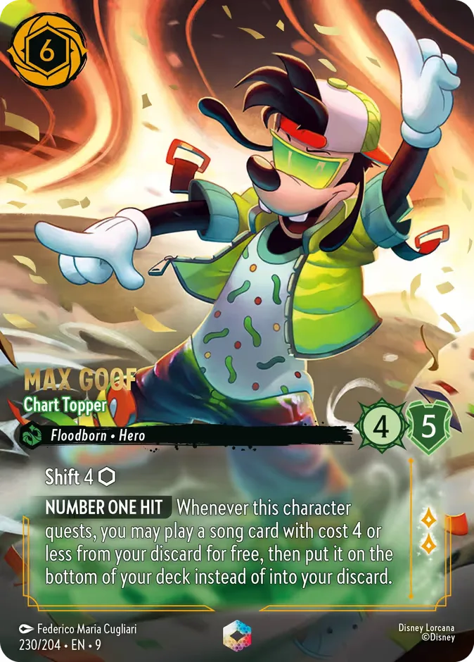 Max Goof #230 Fabled Disney Lorcana card