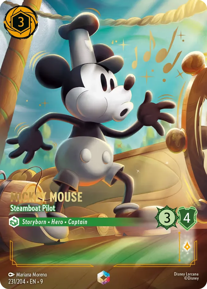 Mickey Mouse #231 Fabled Disney Lorcana card