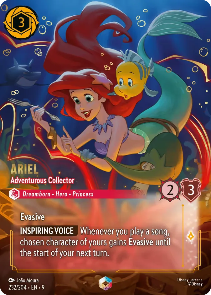 Ariel #232 Fabled Disney Lorcana card