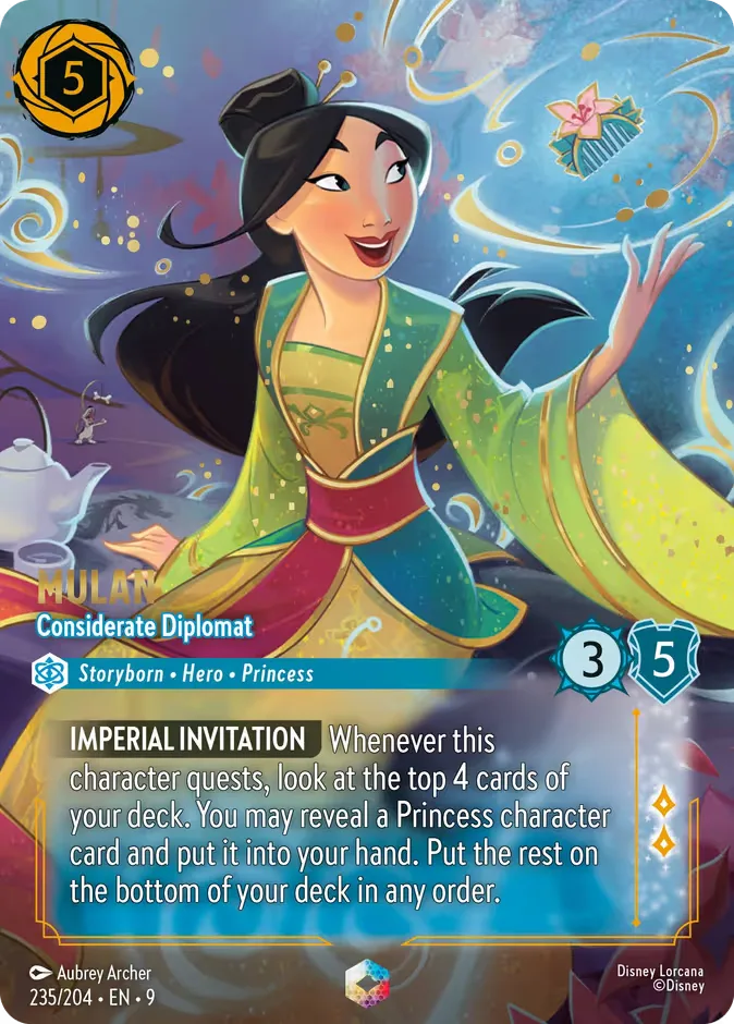Mulan #235 Fabled Disney Lorcana card