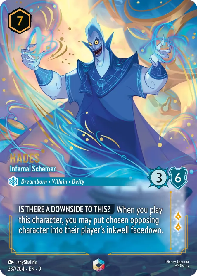Hades #237 Fabled Disney Lorcana card
