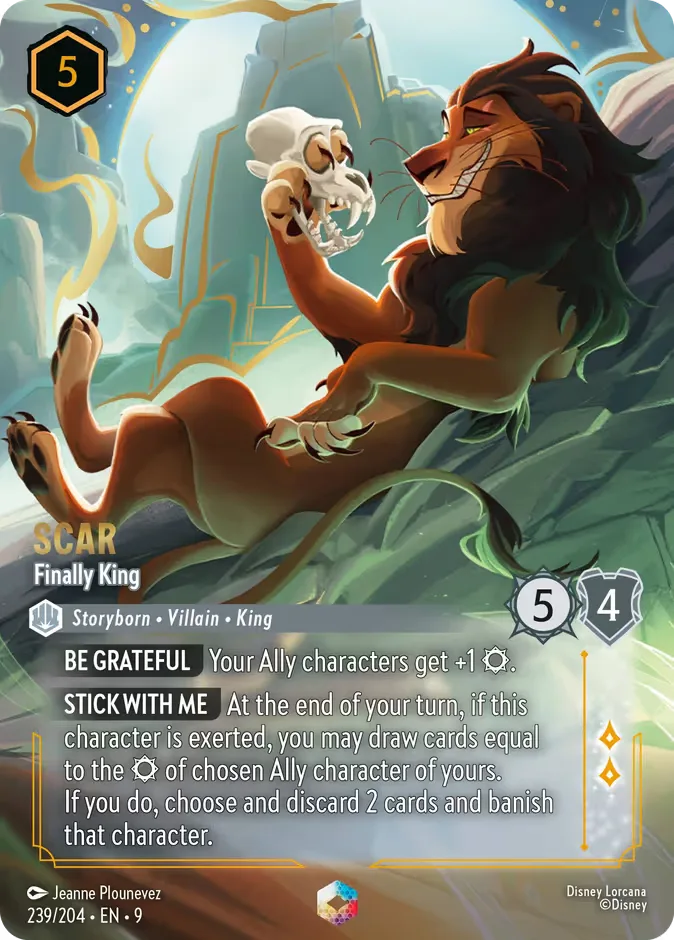 Scar #239 Fabled Disney Lorcana card