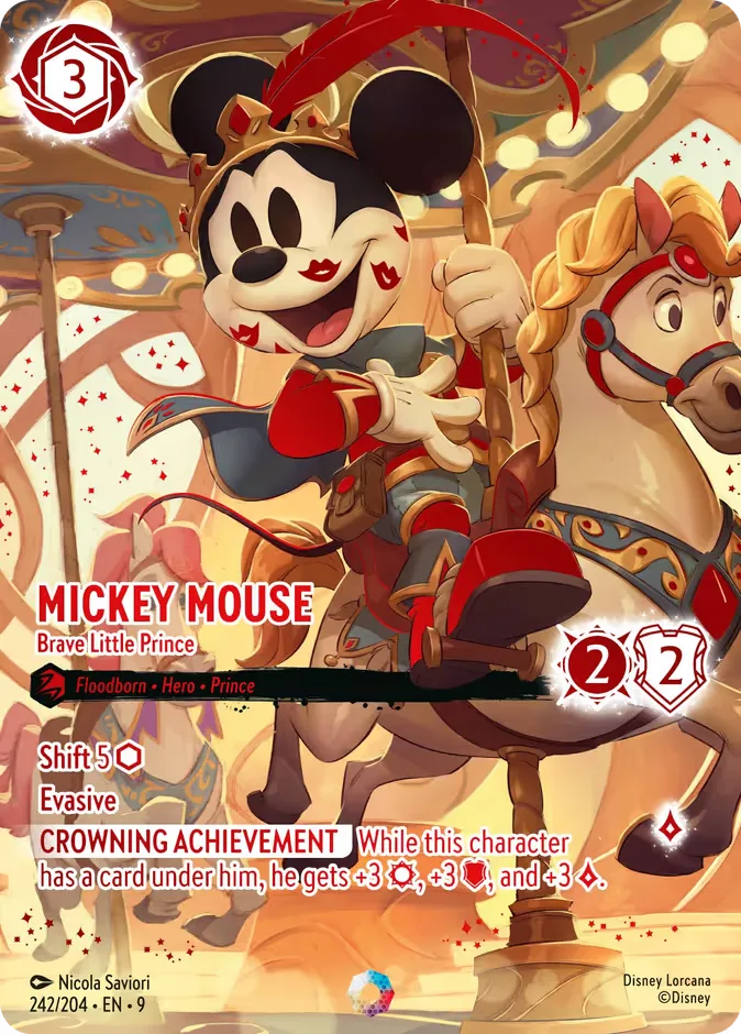 Mickey Mouse #242 Fabled Disney Lorcana card